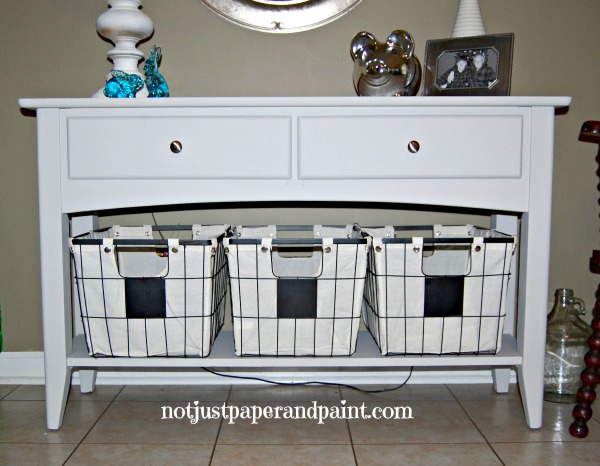 Sofa Table with Amy Howard Paint-Not Just Paper and Paint
